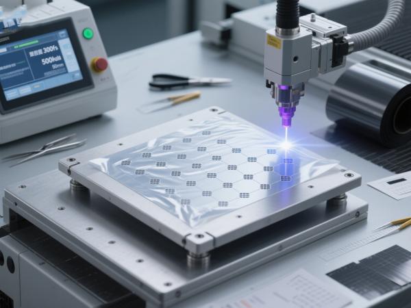 石墨烯導電膜飛秒激光微孔加工 (8)