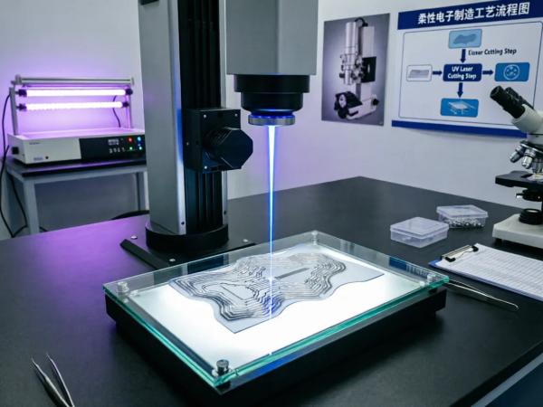 柔性傳感器紫外飛秒激光切割 (6)